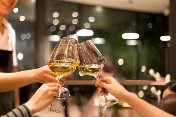 Wein trinken